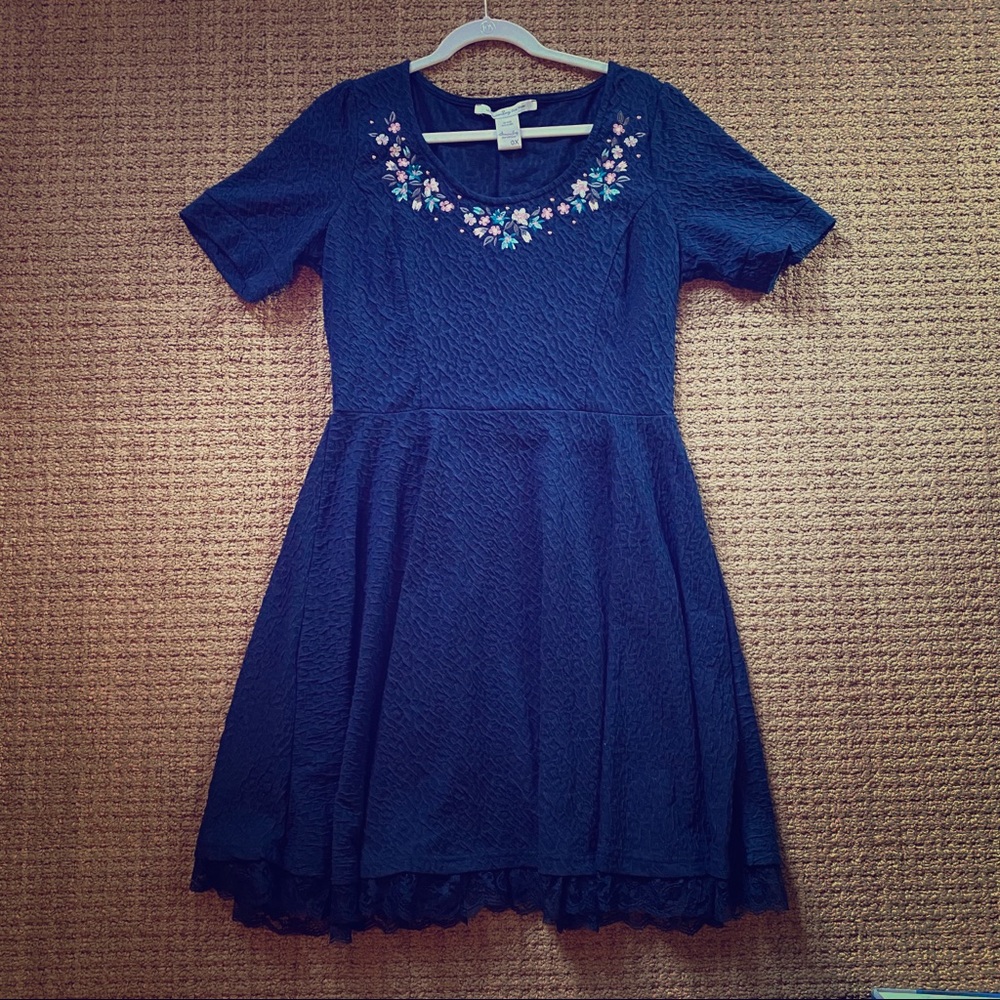 Navy Blue American Rag Formal Dress